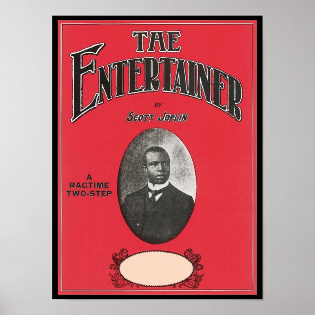 The Entertainer Scott Joplin Vintage Songbook Cove Poster (Front)