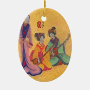 The Entertainers Ceramic Tree Decoration