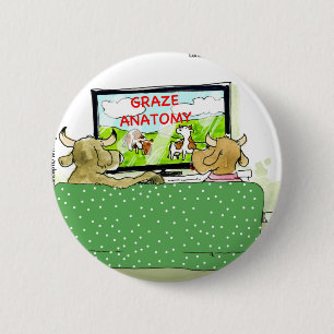 The Entertaining Cows Funny 6 Cm Round Badge