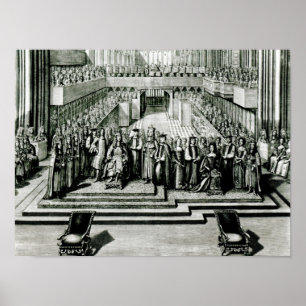 The Enthroning of King James II and Queen Mary Poster