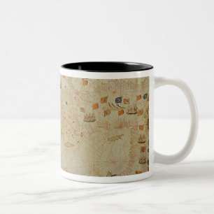 The entire Mediterranean Basin Two-Tone Coffee Mug