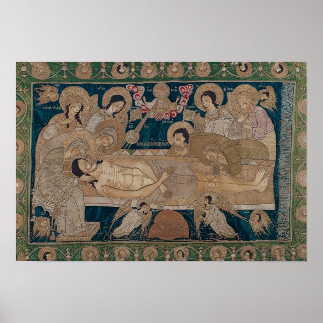 The Entombment, Moscow School, 1678 Poster (Front)