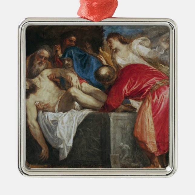 The Entombment of Christ, 1559 Metal Tree Decoration (Front)