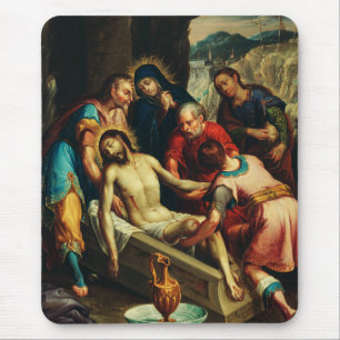 The Entombment of Christ Juan Rodríguez Juarez Mouse Mat