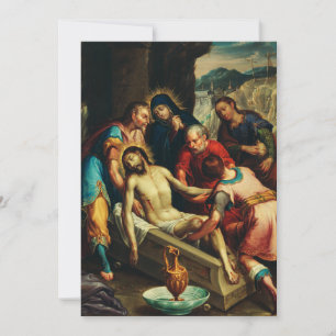 The Entombment of Christ Juan Rodríguez Juarez Thank You Card