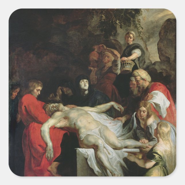 The Entombment Square Sticker (Front)