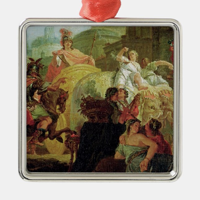 The Entrance of Alexander the Great Metal Tree Decoration (Front)