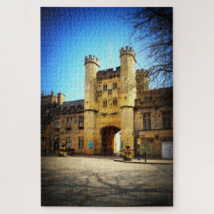 The Entrance to the Bishops Palace. Wells. Jigsaw Puzzle