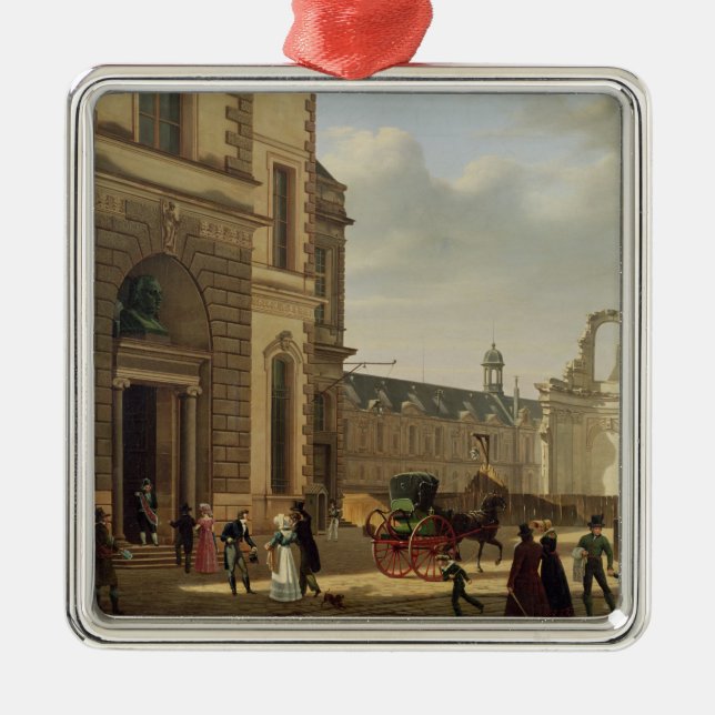 The Entrance to the Musee de Louvre and St. Metal Tree Decoration (Front)