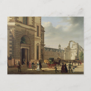 The Entrance to the Musee de Louvre and St. Postcard