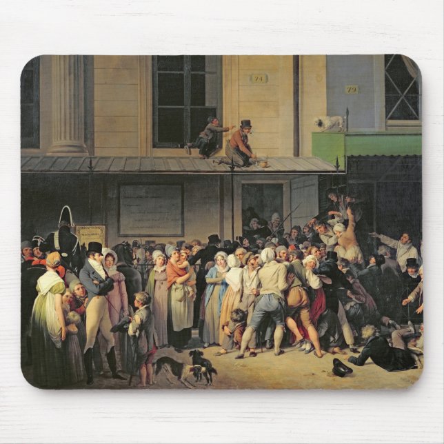 The Entrance to the Theatre de l'Ambigu-Comique Mouse Mat (Front)