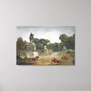 The Entrance to the Tuileries from the Place Canvas Print