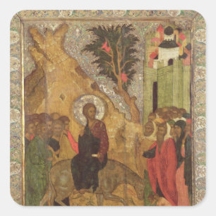 The Entry into Jerusalem, Moscow School Square Sticker