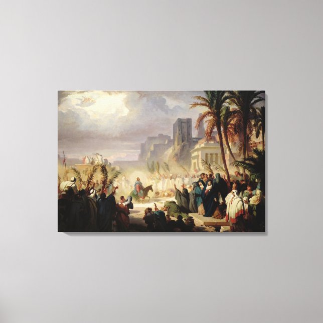 The Entry of Christ into Jerusalem Canvas Print (Front)