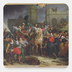 The Entry of Henri IV into Paris Square Sticker