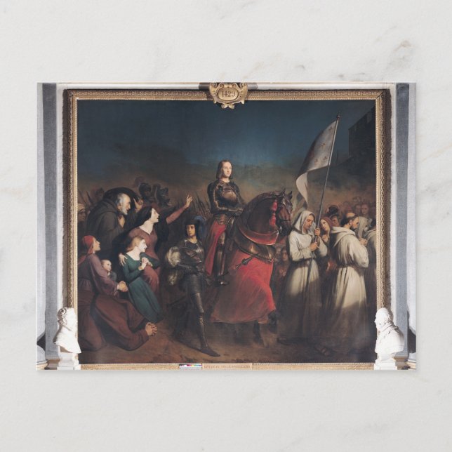 The Entry of Joan of Arc  into Orleans Postcard (Front)