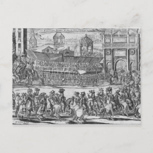 The Entry of Louis XIV and Marie-Therese Postcard