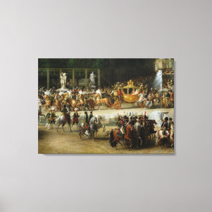 The Entry of Napoleon and Marie-Louise Canvas Print