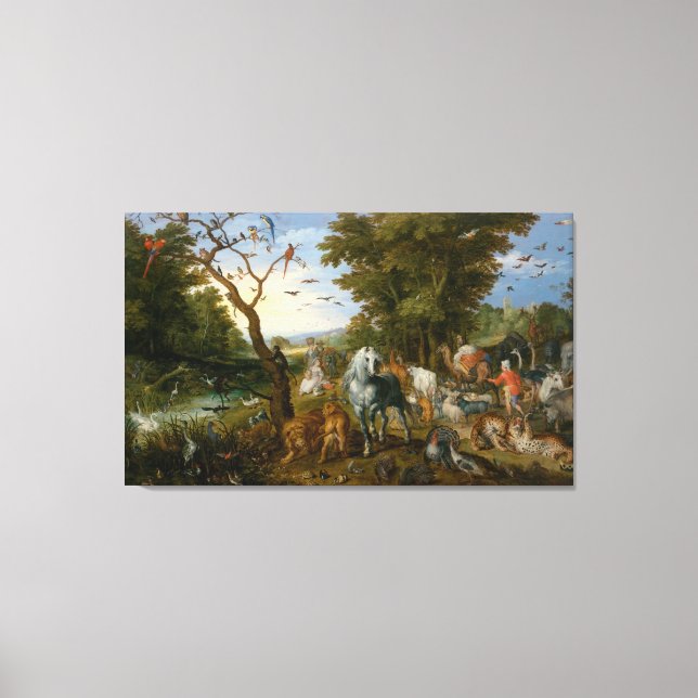 The Entry of the Animals into Noah's Ark Canvas Print (Front)