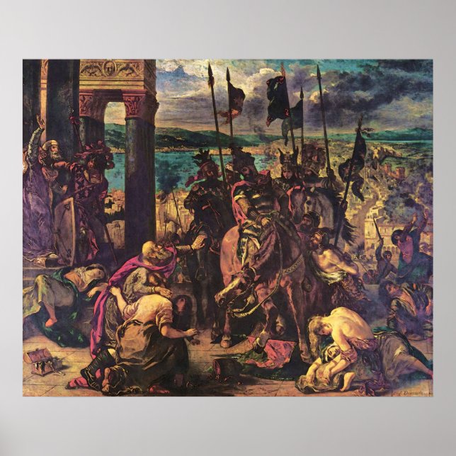 The Entry of the Crusaders into Constantinople Poster (Front)