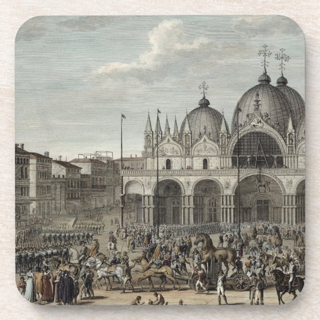 The entry of the French into Venice and the theft Coaster (Front)