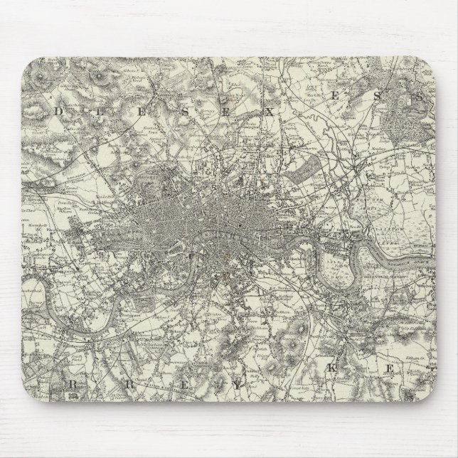 The Environs Of London Mouse Mat (Front)