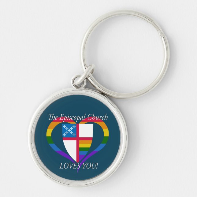The Episcopal Church Loves You LGBTQ Key Ring (Front)