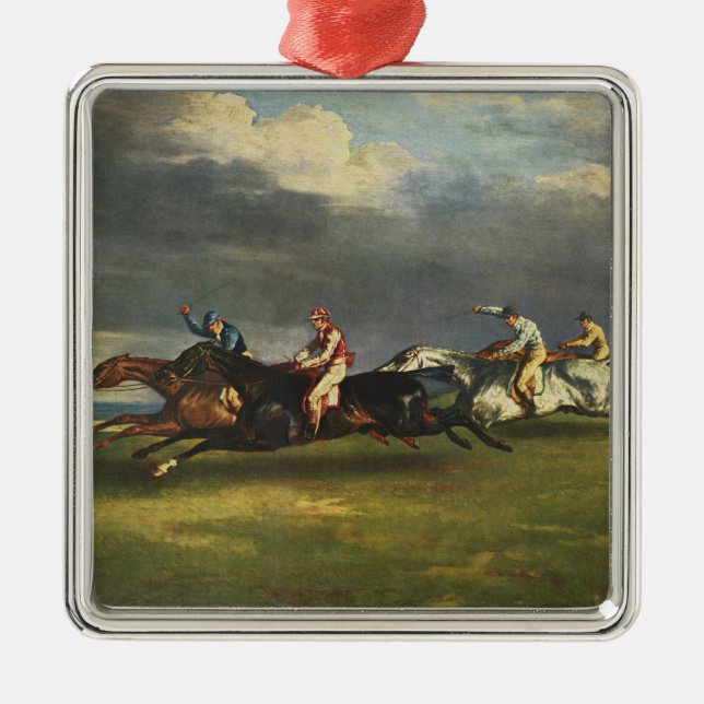 The Epsom Derby Horse Race Metal Tree Decoration (Front)