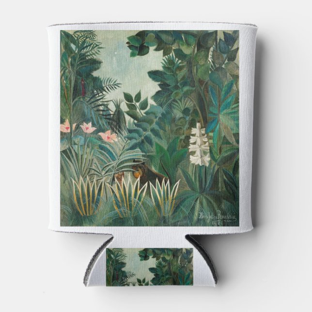 The Equatorial Jungle (1909) by Henri Rousseau. Can Cooler (Front)