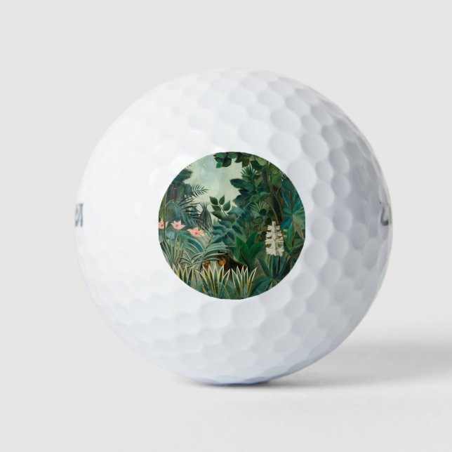 The Equatorial Jungle (1909) by Henri Rousseau. Golf Balls (Front)