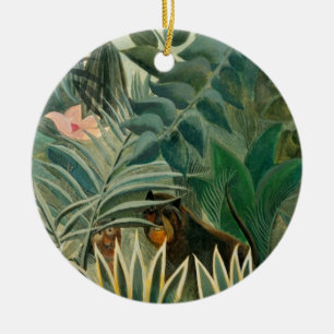 The Equatorial Jungle, 1909 (oil on canvas) Ceramic Tree Decoration