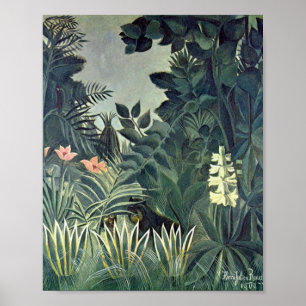 The Equatorial Jungle by Henri Rousseau Poster