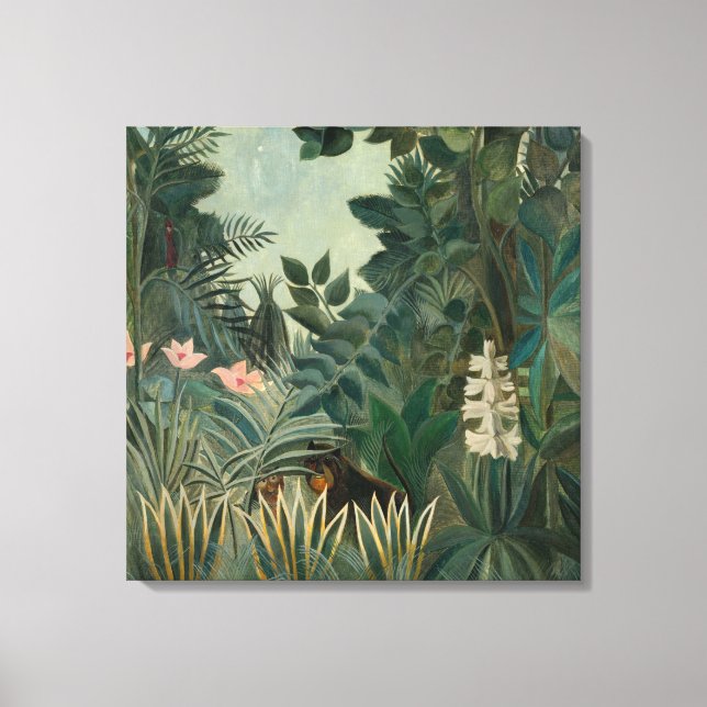 The Equatorial Jungle | Henri Rousseau Canvas Print (Front)