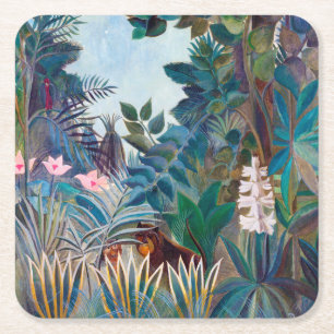 The Equatorial Jungle, Rousseau Square Paper Coaster