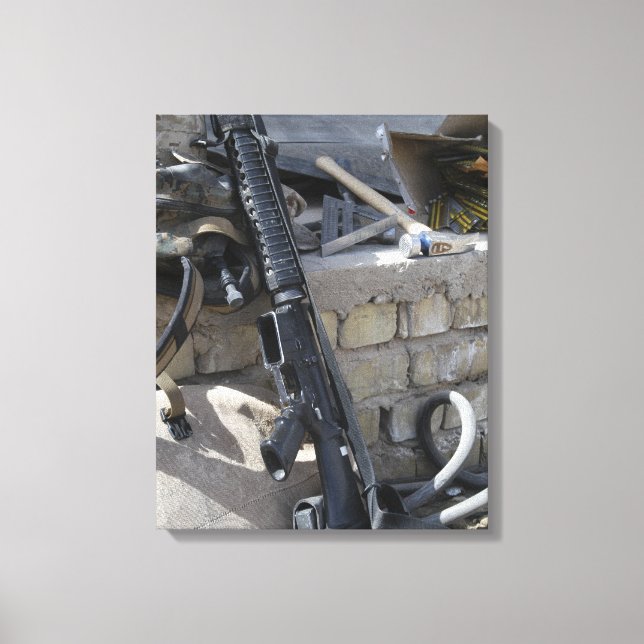 The equipment of a Marine Canvas Print (Front)