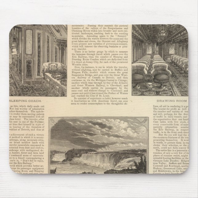 The Erie Railway Mouse Mat (Front)