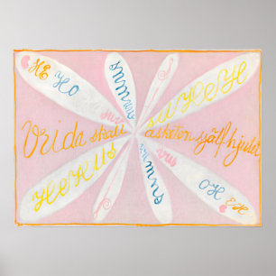 The Eros Series, nr. 5 by Hilma af Klint Poster