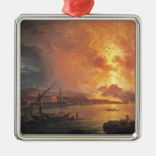 The Eruption of Vesuvius Metal Tree Decoration