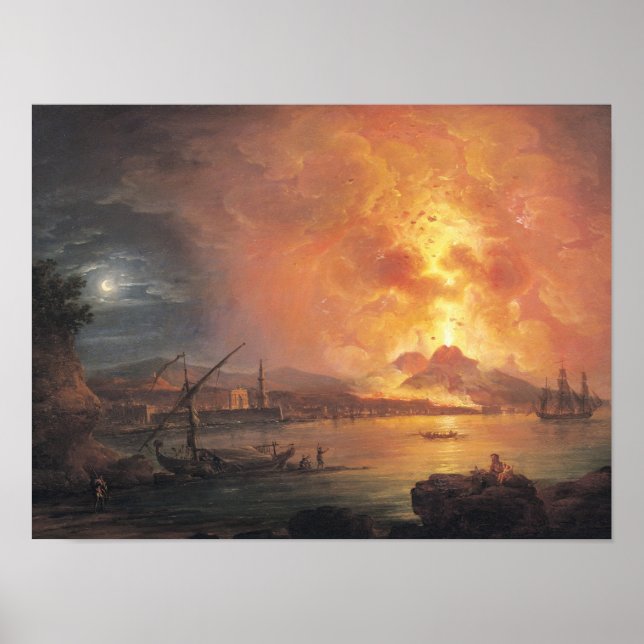 The Eruption of Vesuvius Poster (Front)