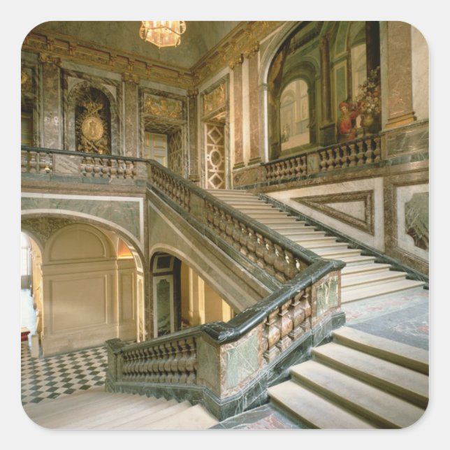 The Escalier de la Reine (Queen's Staircase) 1680 Square Sticker (Front)