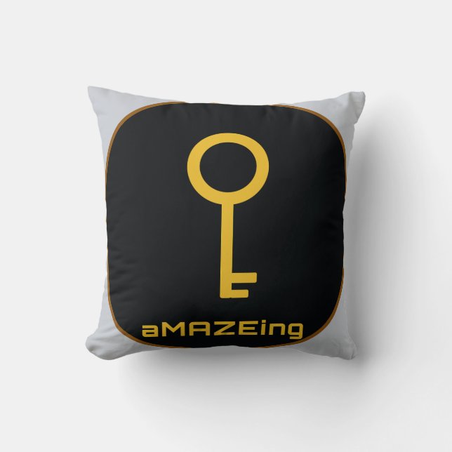 The Escape Key Throw Pillow (Front)