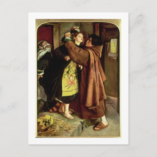 The Escape of a Heretic, 1559, 1857 (oil on canvas Postcard (Front)