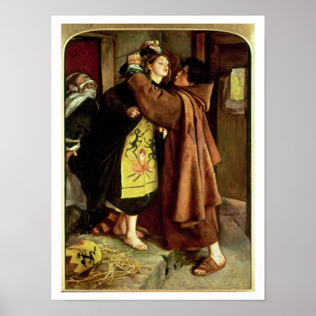 The Escape of a Heretic, 1559, 1857 (oil on canvas Poster (Front)