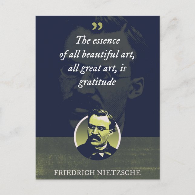 The essence of all beautiful art, all great art postcard (Front)