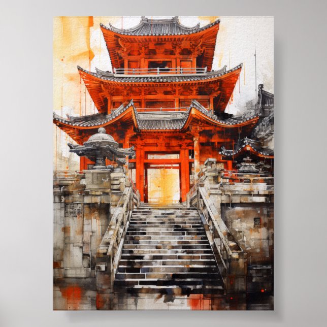 The Essence of Asian Architecture - Artistic Poste Poster (Front)