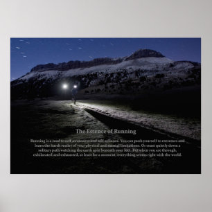 The Essence of Running Poster