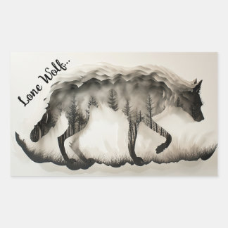 The Essence of Wilderness Rectangular Sticker