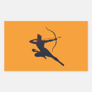 The Eternal Glow of Dussehra – Shree Ram Rectangular Sticker