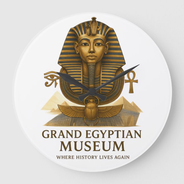 The Eternal Legacy – Grand Egyptian Museum Opening Large Clock (Front)