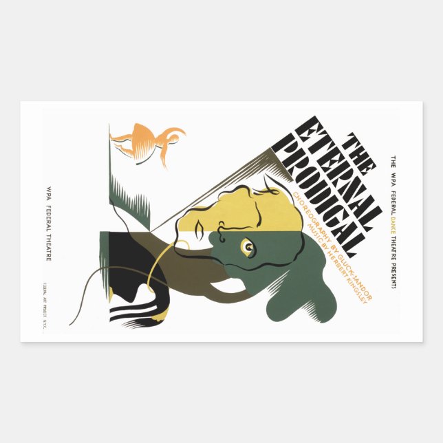 The Eternal Prodigal Rectangular Sticker (Front)